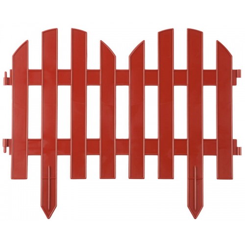 Забор декоративный, терракот GRINDA "Палисадник" 422205-T