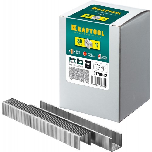 Скобы для степлера 12 мм, 5000 шт. KRAFTOOL 31780-12