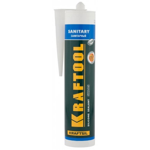 Герметик силиконовый санитарный SX105 KRAFTOOL KRAFTSIL "SANITARY" 41255-2