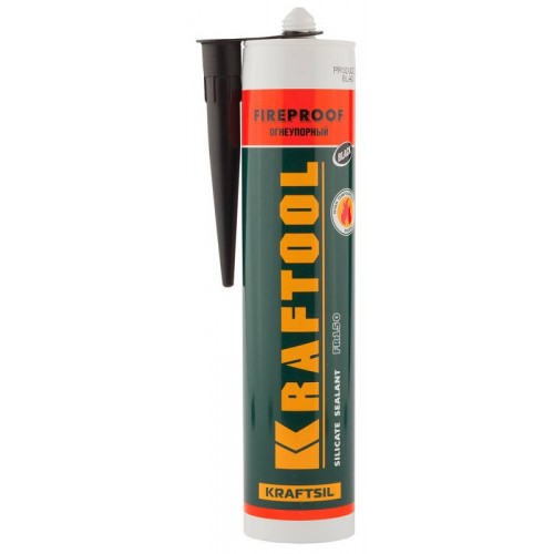 Герметик силикатный огнеупорный FR150 KRAFTOOL KRAFTSIL "FIREPROOF" 41260-4