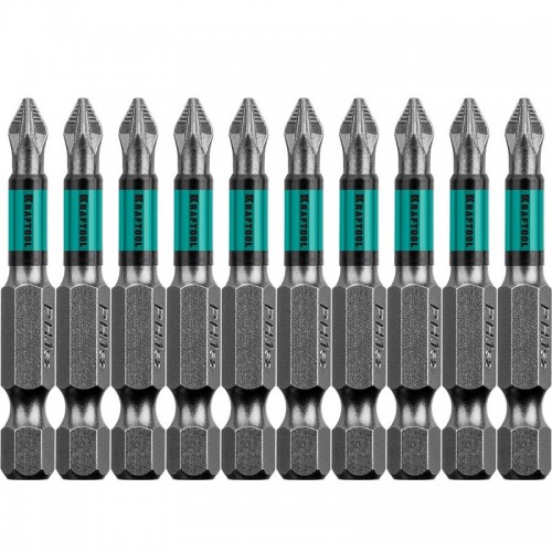 Биты Optimum Line, PZ1, 50 мм, тип хвостовика E 1/4", 10 шт. KRAFTOOL 26124-1-50-10