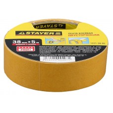 Лента клеящая двухсторонняя STAYER 1221-38-05