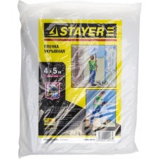 Пленка STAYER "PROFI" защитная укрывочная, LDPE, 30 мкм, 4 х 5 м 12253-04-05