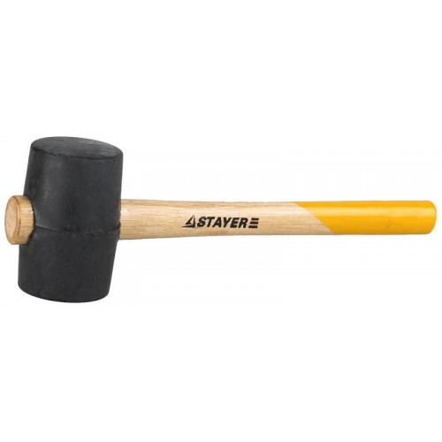 Киянка STAYER "STANDARD" резиновая, с деревянной рукояткой, 0,34 кг STR-20505-55