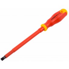 Отвертка STAYER "PROFI" "ELECTRO" диэлектрическая до 1000В, двухкомп рукоятка, SL 8,0 х 175 мм, 25141-08-17