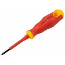 Отвертка STAYER "PROFI" "ELECTRO" диэлектрическая до 1000В, двухкомп рукоятка, PH № 0 х 60мм, 25142-0-06