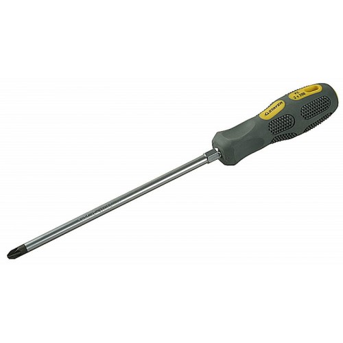 Отвертка STAYER "MAX-GRIP" Regular, Cr-V, намагниченная с усилит, PZ №3x200мм, 25822-3-200 GF