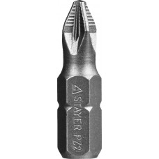 Биты STAYER "PROFESSIONAL" ProFix Pozidriv, тип хвостовика C 1/4", № 2, L=25мм, 10шт, 26221-2-25-10_z01