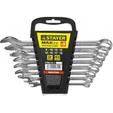 Набор ключей STAYER "MASTER" гаечных комбинированных 27085-H8