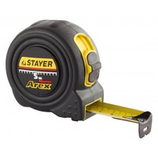 Рулетка STAYER "PROFI" "AREX", двухкомпонентный противоударный корпус, упрочненное полотно, 5м/19мм 3410-05_z01