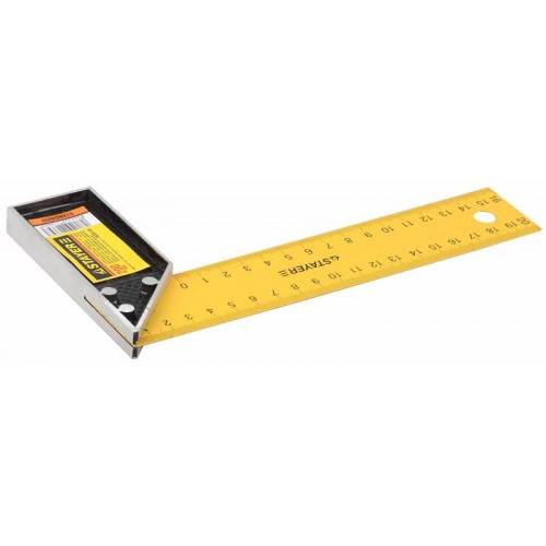 Угольник STAYER "STANDARD" столярный, стальное полотно, 200мм, 34302-20