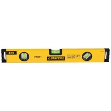 Уровень STAYER "PROFI" "PROFILevel"  коробчатый усиленный, фрезерованный, 3 противоударных ампулы, 40см 3466-040