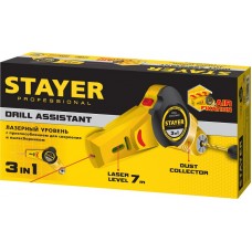 Уровень с приспособлением для сверления Drill Assistant, 7м, точн. +/-1,5 мм/м STAYER 34987