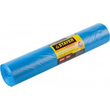 Мешки особопрочные STAYER "Comfort" для сбора мусора, голубые, 120л, 50шт, 39156-120