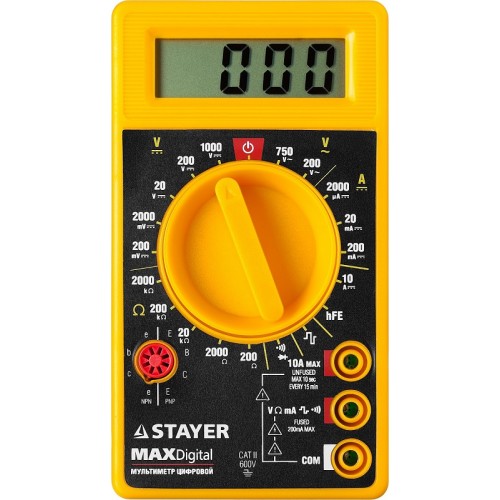 Мультиметр цифровой MAXDigital STAYER "MASTER" 45306
