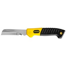 Нож монтерский, прямое лезвие STAYER 45408