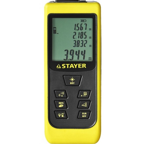 Дальномер лазерный, "LDM-60 ", дальность 60 м, 5 функций, Professional STAYER 34957_z01