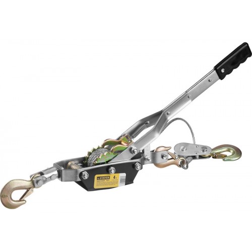 Лебедка STAYER "MAXPull" рычажная, тросовая, 4т/3м 4310-4