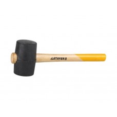 Киянка STAYER "STANDARD" резиновая черная с деревянной ручкой, 225г STR-20505-40
