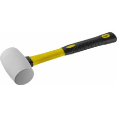 Киянка STAYER "PROFI" резиновая БЕЛАЯ, с фиберглассвой ручкой, 680г STR-20533-680