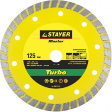 Диск алмазный отрезной сегментированный TURBO Universal 125 мм STAYER 36673-125_z01