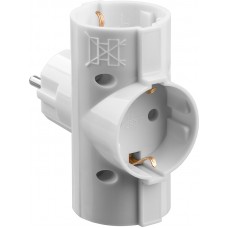 Разветвитель электрический MAXElectro, 3 гнезда, 16А/220В STAYER 55093-3