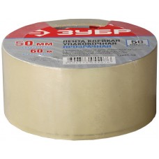 Лента клеящая упаковочная, прозрачная, ЗУБР 12031-50