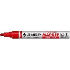 Маркер-краска, МК-750 красный, круглый наконечник ЗУБР 06325-3