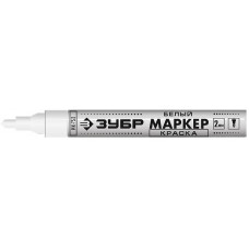 Маркер-краска, МК-750 белый, круглый наконечник ЗУБР 06325-8