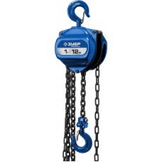 Таль цепная "ТШ-1-12" шестеренная, 1т / 12м, ЗУБР Профессионал 43083-1_z01