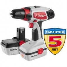 Аккумуляторная дрель-шуруповерт ЗУБР ЗДА-14.4-2 КИН20