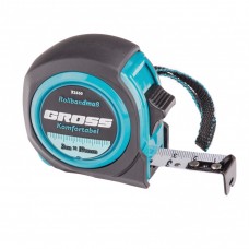 Рулетка Komfortabel 3 м х 19 мм, обрезиненный корпус. GROSS 32560