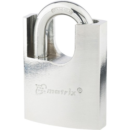 Замок навесной, защищенная дужка 60 мм MATRIX 91806