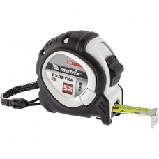 Рулетка Neon, 5 м x 19 мм, обрезиненный корпус, 3 фиксации, Pro Matrix 32591
