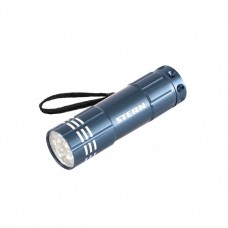 Фонарь бытовой алюминиевый, синий, 9LED, 3хААА Stern 90505