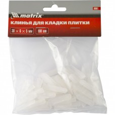 Клинья для кладки плитки 30 х 6 х 5 мм упаковка 100 шт. Matrix 88081