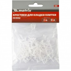 Крестики, 1,0 мм, для кладки плитки, упаковка 100 шт. Matrix 88082