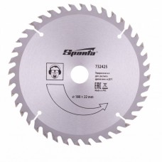 Пильный диск по дереву, 180 х 22мм, 40 зубьев SPARTA 732425