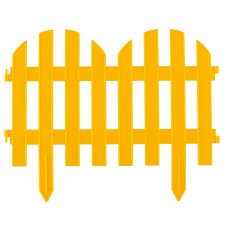 Забор декоративный "Романтика", 28 х 300 см, желтый// PALISAD Россия 65023