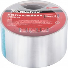 Лента клейкая алюминиевая, 50 мм х 45 метров MATRIX 89075
