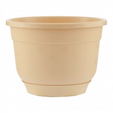 Горшок Флокс с поддоном, бежевый, 1,5 литра PALISAD 69226