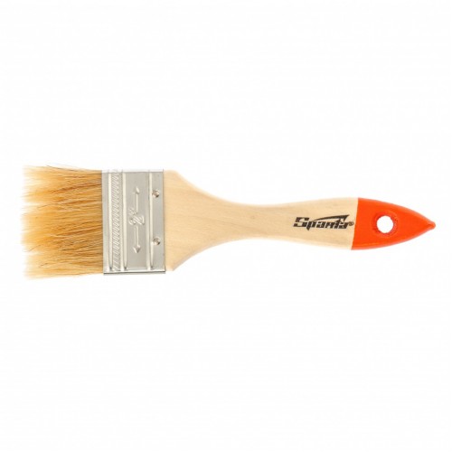 Кисть плоская Slimline 2", натуральная щетина, деревянная ручка SPARTA 824305