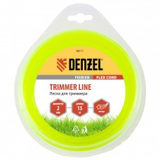 Леска для триммера, звезда 2 мм х 15 м, блистер Flex cord Denzel 96111