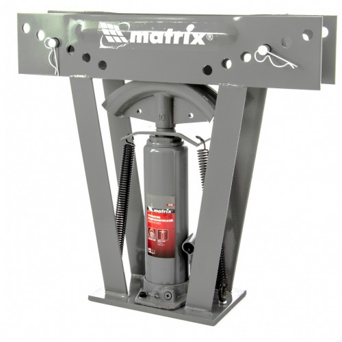 Трубогиб гидравлический, 1/2"–2", 12 т, в комплекте с башмаками// MATRIX 181335