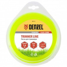 Леска для триммера, квадрат 1,6 мм х 15 м, блистер Flex cord Denzel 96114