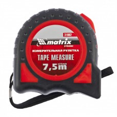Рулетка Strong, 7,5м х 25 мм, обрезиненный корпус MATRIX 31082